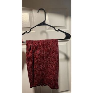 Torrid Red and Black Leopard Pencil Skirt